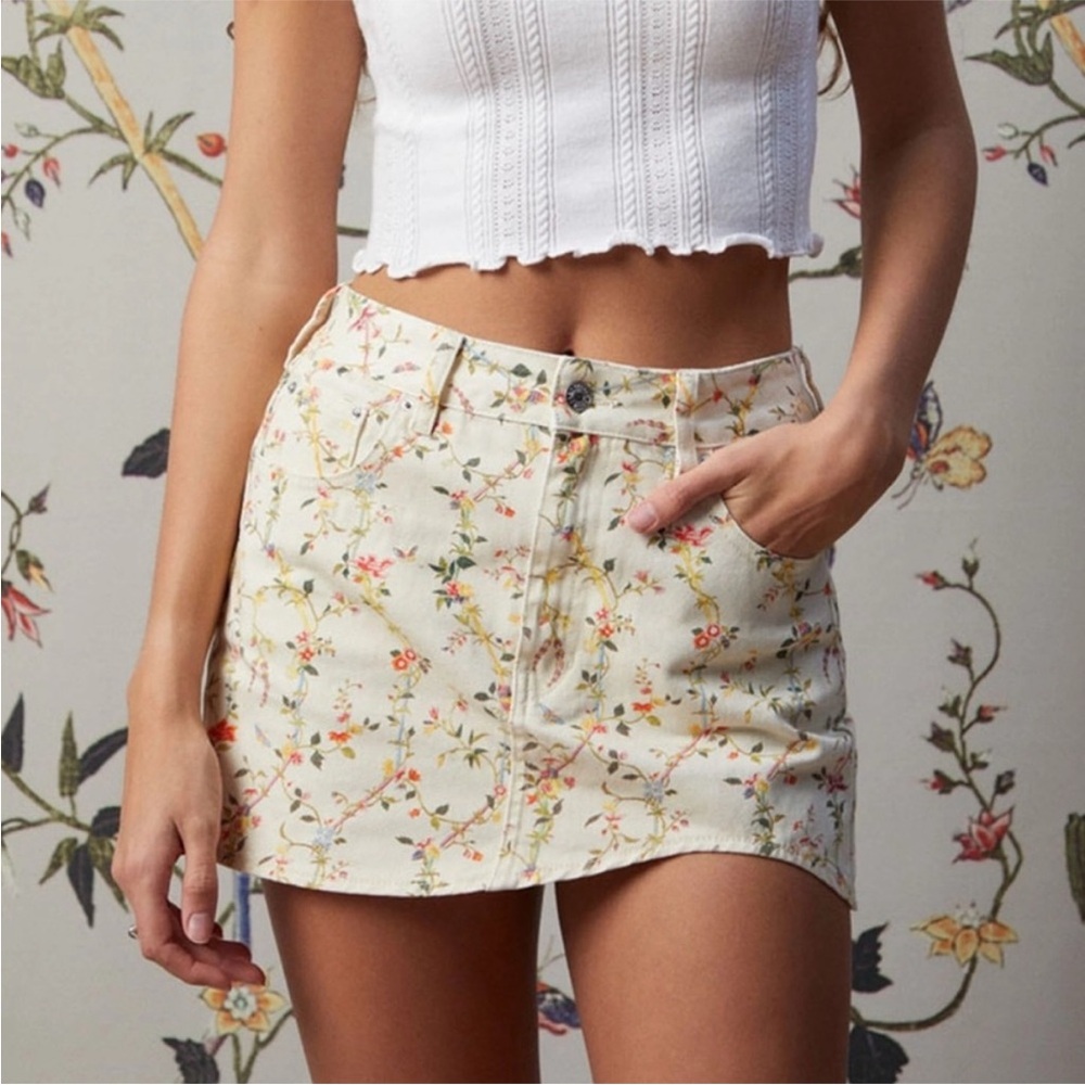 The Met PACSUN collab Floral Mini Skirt